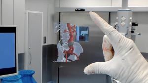 Obraz hologramu widziany przez gogle Hololens, fot. USK-2